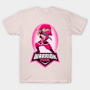 Breast Cancer Awareness, Pink Ribbon Warrior, Superhero Gift T-Shirt